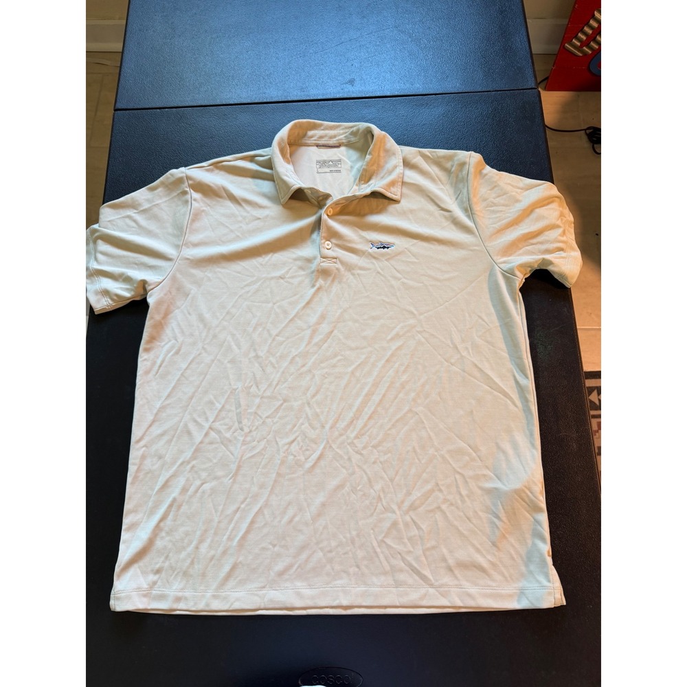 Patagonia Mens Suncord Short Sleeve Polo Shirt Pumice Fitz Roy Trout 52060 L
